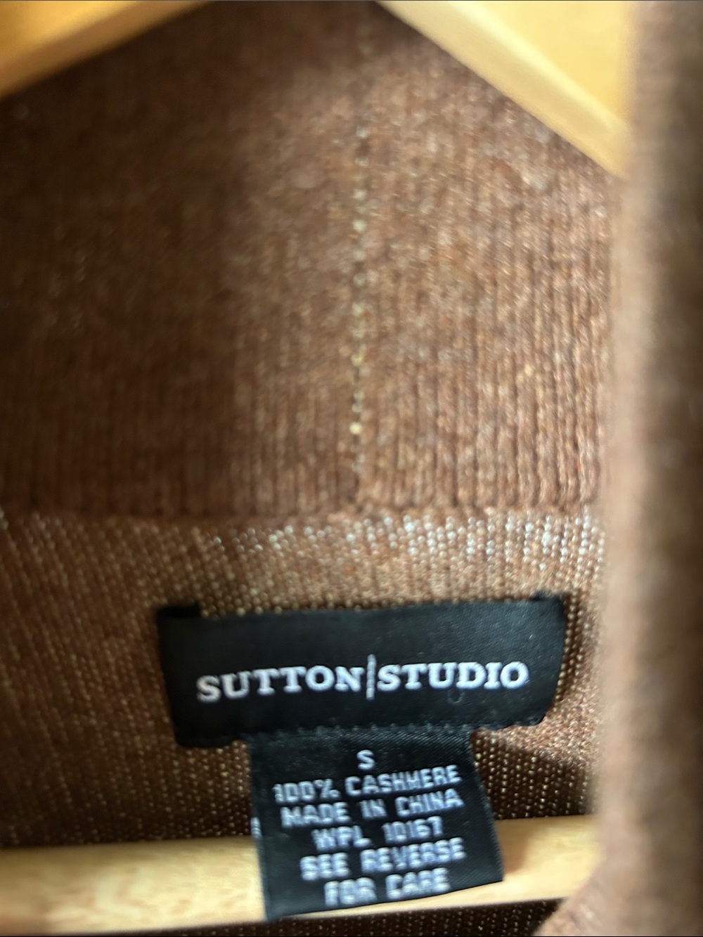 Women's 100% Cashmere Turtleneck Dress in Brown - Picture 2 of 6